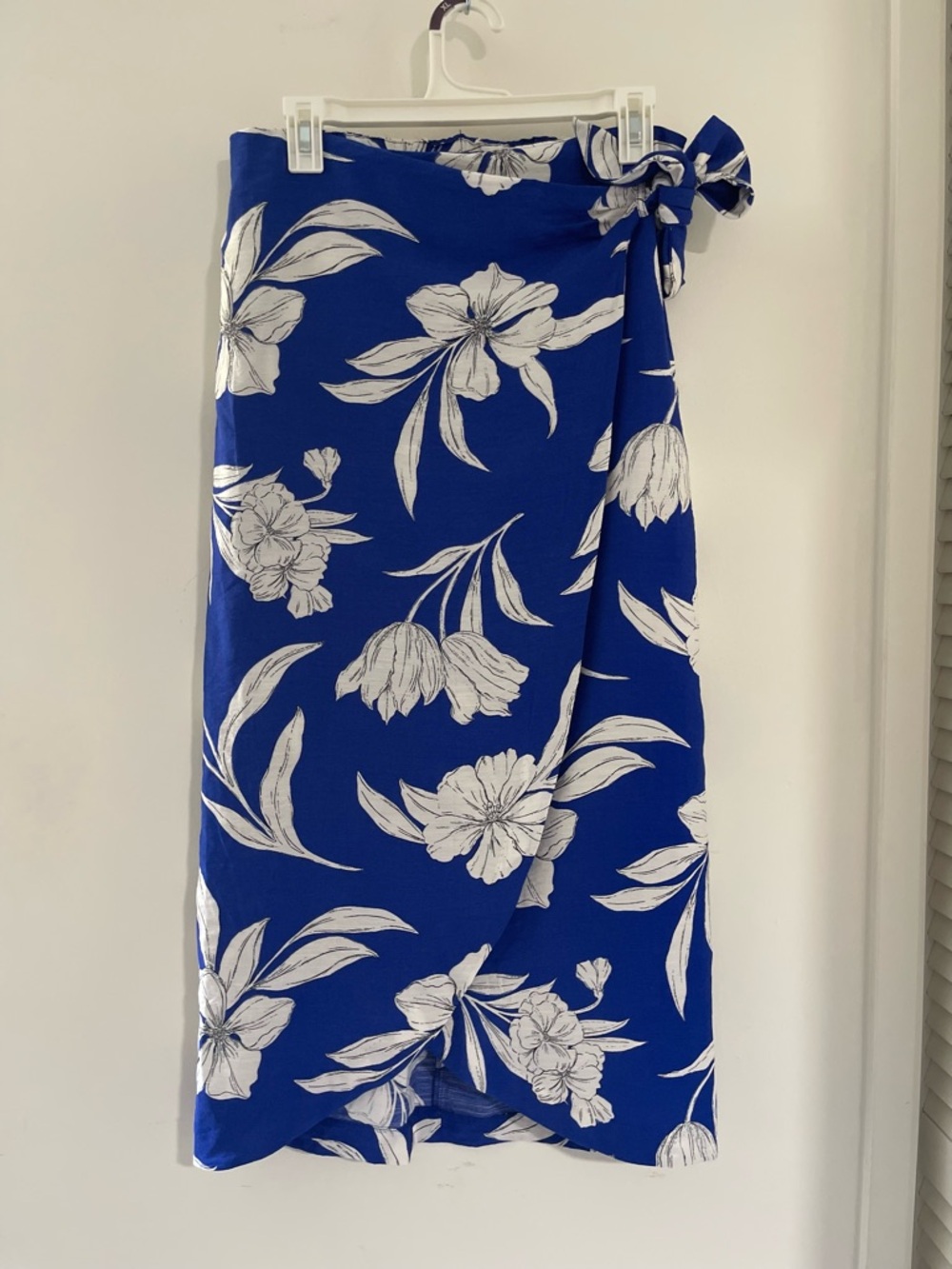 Mango Royal Blue Floral Wrap Sarong